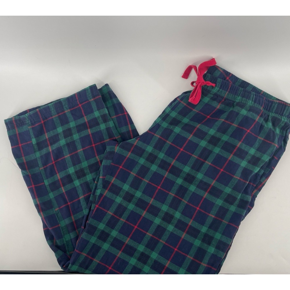 Natural Reflections 2XL Classic Plaid Holiday Pajama Pants Red Green Blue Cotton